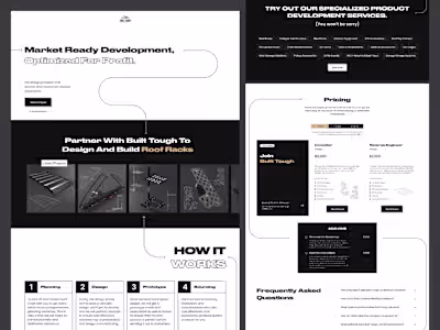 BuildTough Landing Page & Webflow Development