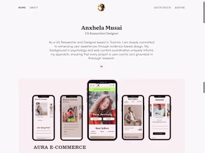 Anxhela Musai - UX Researcher/Designer