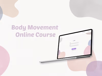 UI Design of Online Course System