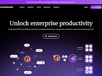 Atomicwork | Modern Service Management Platform