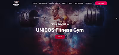 Gym Business Website using WordPress