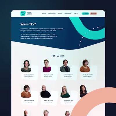 Website case for Transport & Logistiek Vlaanderen | Studio Neat