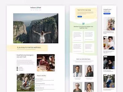 Balance Hub — Accessible Therapy  with WordPress
