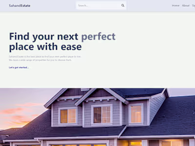 Real Estate Web Application