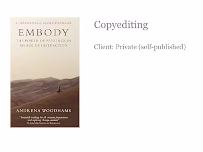 Copyediting an Amazon #1 Bestseller