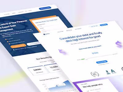 High-Converting Landing Page Design for Debt Management Agencies