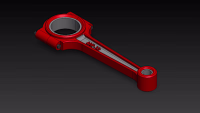 A 3D Model Of A Connecting Rod | SolidWorks