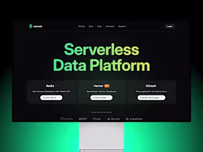 Upstash Clone — Personal Framer Challenge