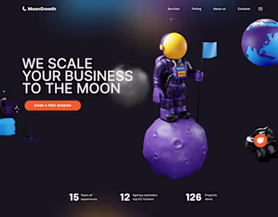 MoonGrowth Landing Page