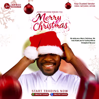 Merry Christmas Flyer Design for Jahboi Xchange 