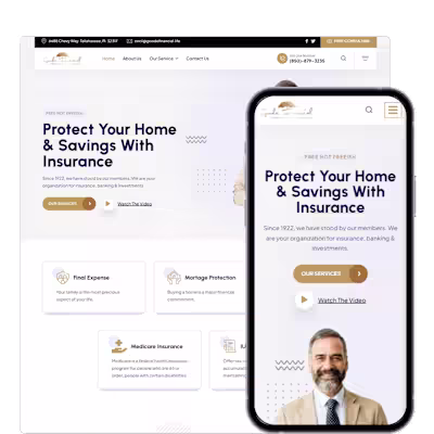 WordPress Insurance Company Website Development