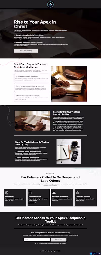 Sales funnel design on systeme.io