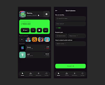 Crypto wallet with multiple signatures and bridging feature.