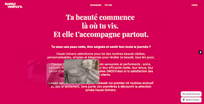 Haute Univers Digital Platform Development