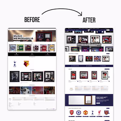 Before and After Memorabilia store