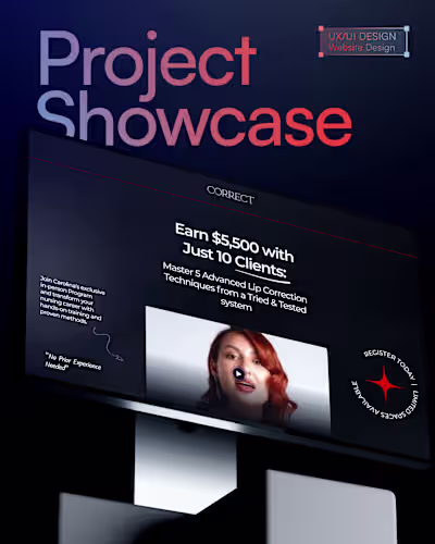 Correct Clinic - Website Design (Landing page, Visual Design)