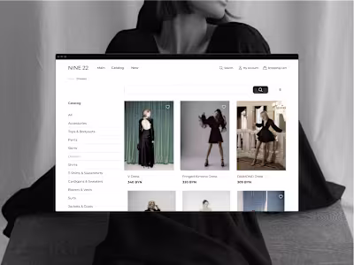 Fashion webstore redesign