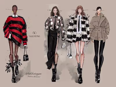 I will do fashion apparel tech pack technical flat sketch design