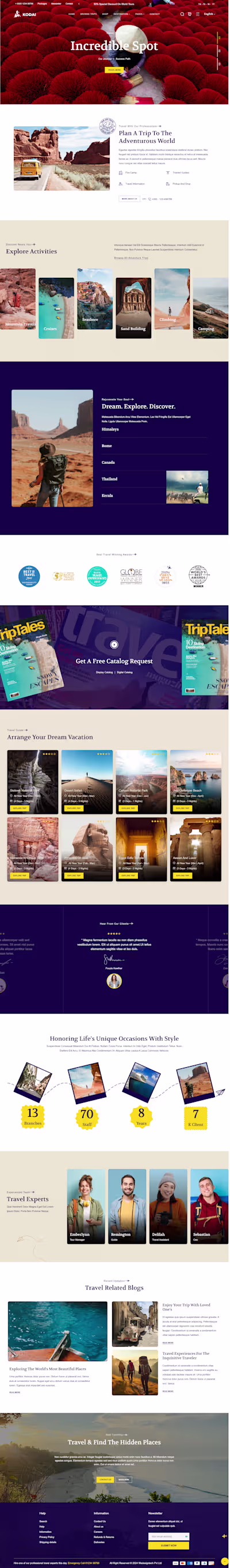Shopify Travel Store