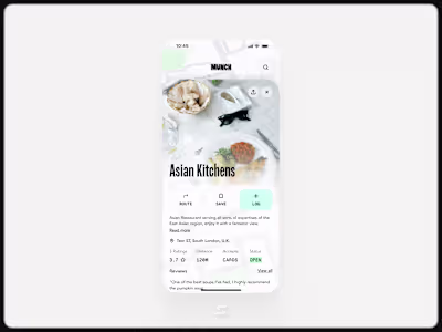 Foodspot Details Mobile Screen.