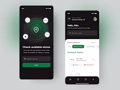 UrbanPick Mobile App Design
