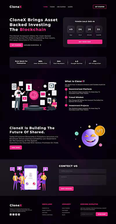 NFT Website UI Design