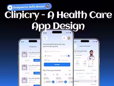 Clinicry - Healthcare Platform UI/UX Design