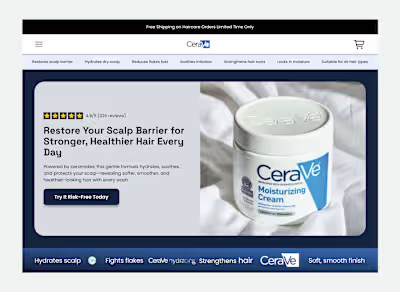 Modern UI. Clear message. Strong