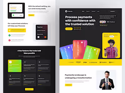 Finance Landing Page Design