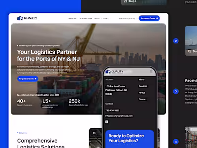 Quality Warehouse & Distribution Website Redesign