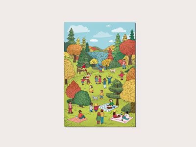 Scene-based illustrations for publishing projects,