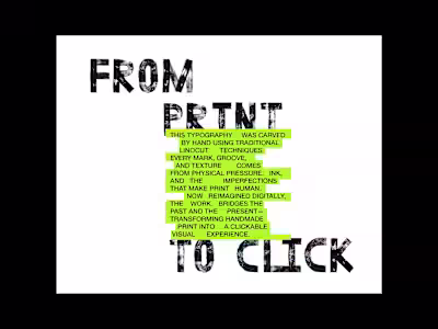 Custom Typography and Poster