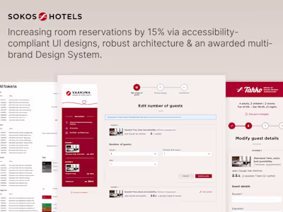 Sokos Hotels – Design + Design System? Research + Accessibility