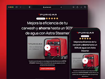 Rebranding & Landing Page Development for Puricar