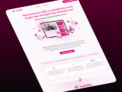 Website design for a Girl courses