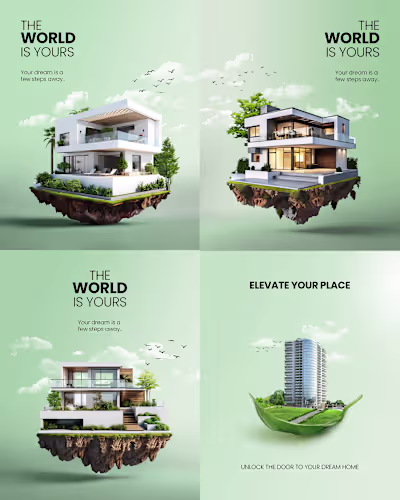 Social media posts for real estate
