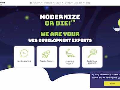 Ortus Solutions Landing Page