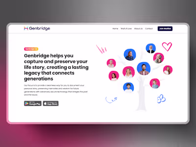 Genbridge - A Visually Engaging and User-Friendly Website