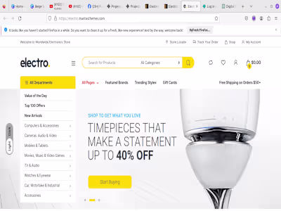 Africoup e-commerce Website (Electro theme)