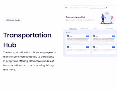 Transportation Program Participation Platform