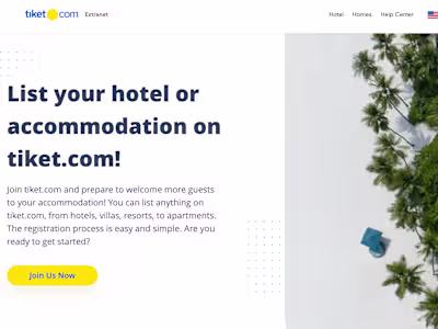 Tiket.com Partners (Hotel) Dashboard 