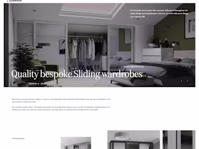 WixStudio project | Sliding Wardrobes Company