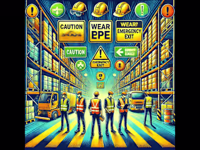 Implementing safety measures in a warehouse