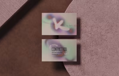 Personal business card design I created a business card that...