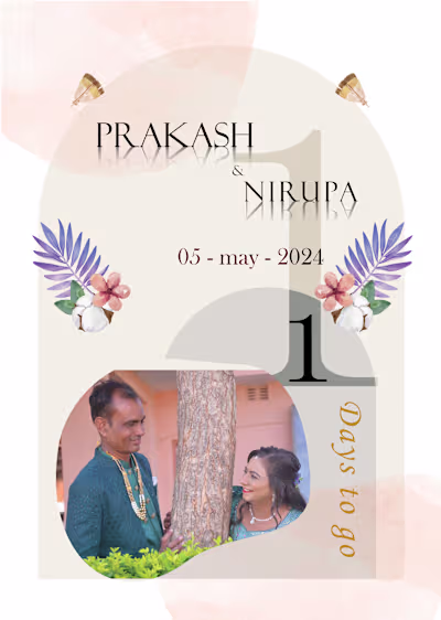 wedding count down post