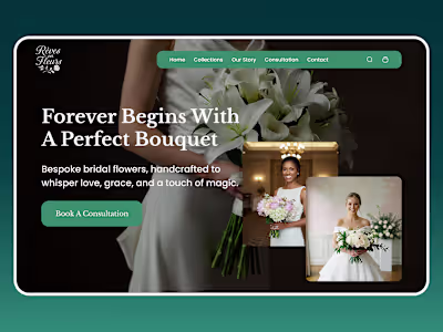 Rêves en Fleurs – A Fairytale Bridal Florist Landing Page