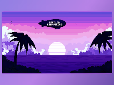 Pixel Art Beach Environment