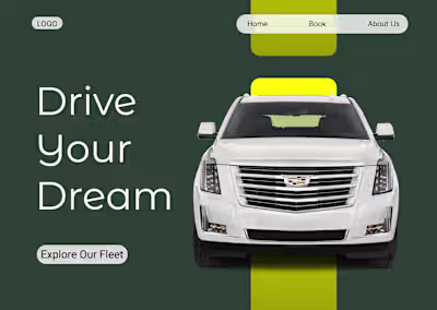 Car Renting Landing Page