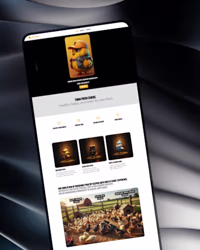 This is Chick Mania — my latest Framer e-commerce project. I...