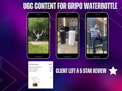 UGC content for Gripo Water Bottles 